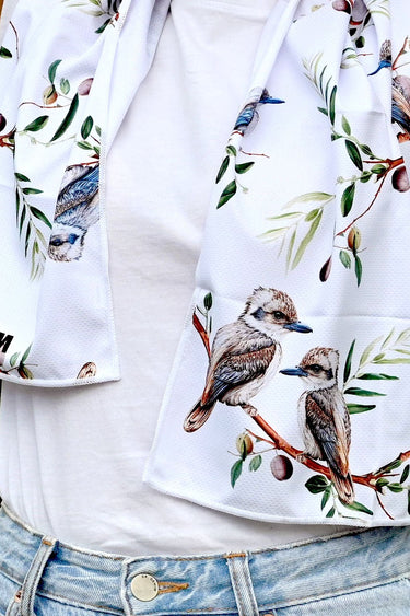 Cooling Towel - Kookaburra White - Wildlyready