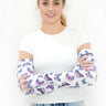 Cycling Protection Sleeves - Butterfly White - Wildlyready