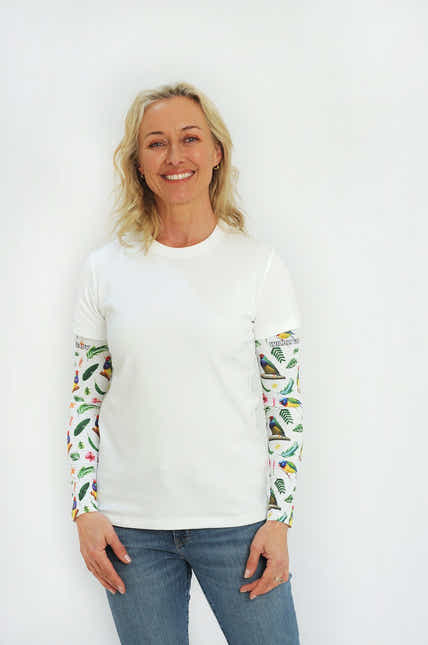 Cycling Protection Sleeves - Finch White - Wildlyready