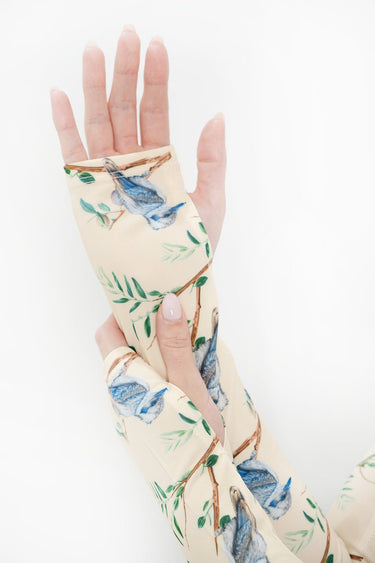 Cycling Protection Sleeves - Kookaburra Cream - Wildlyready