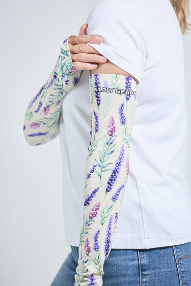Cycling Protection Sleeves - Lavender Cream - Wildlyready