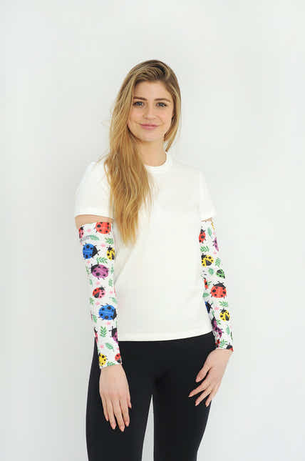 Driving Protection Sleeves - Ladybird White - Wildlyready