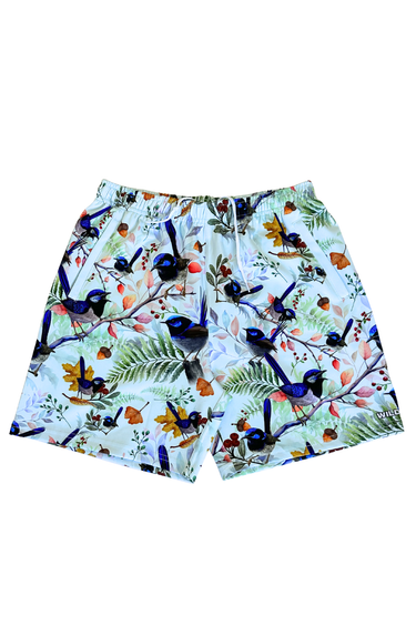 Everyday Outdoor Longline Shorts - Blue Wren Blue - Wildlyready