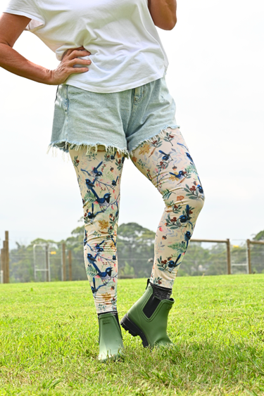 Gardening Protection Leg Sleeves - Blue Wren - Wildlyready