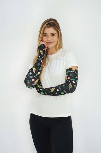 Gardening Protection Sleeves - Lorikeet Black - Wildlyready