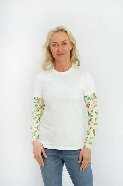 Gardening Protection Sleeves - Lorikeet Cream - Wildlyready