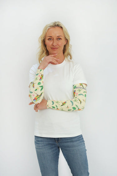 Gardening Protection Sleeves - Lorikeet Cream - Wildlyready